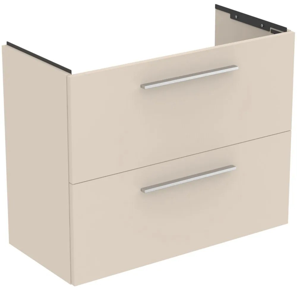 Dulap baza lavoar, 80x38x63 cm, 2 sertare, nisip mat Bej nisipiu