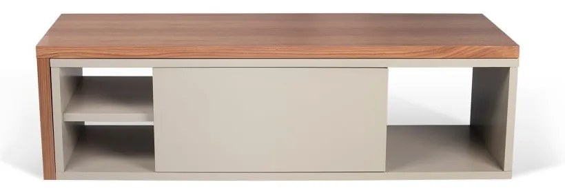 Comodă TV reglabilă TemaHome Move cu furnir de nuc