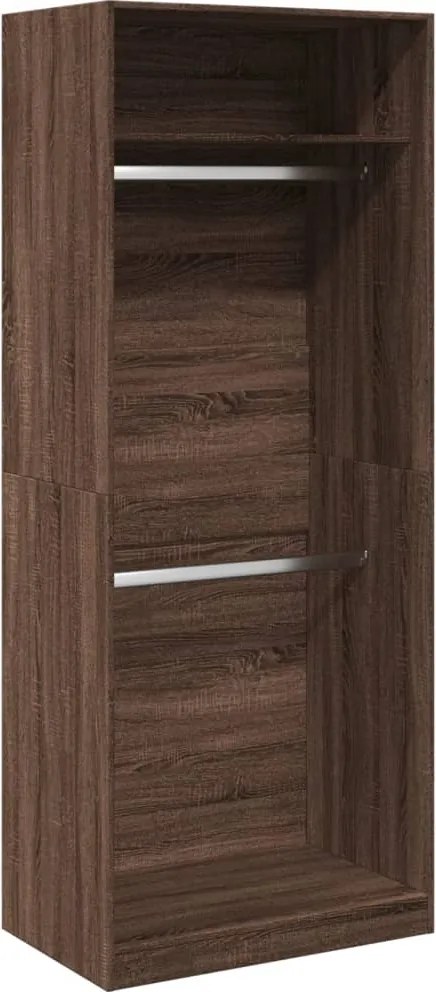 vidaXL Șifonier, stejar maro, 80x50x200 cm, lemn prelucrat