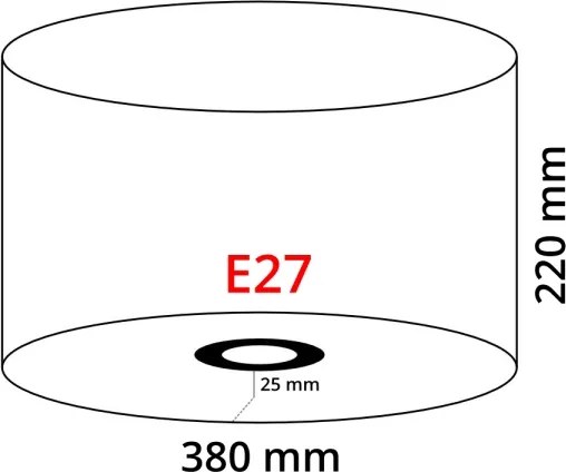 Eglo 39359 - Abajur NADINA 1 E27 diametru 38 cm gri-maro