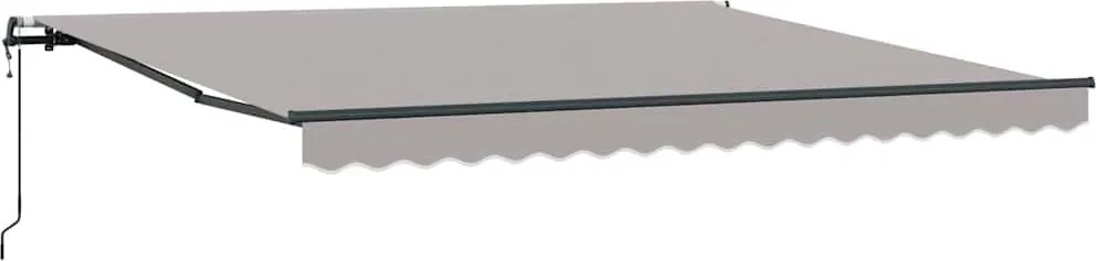 vidaXL Cortina Retractabilă Gri deschis 400 × 300 cm