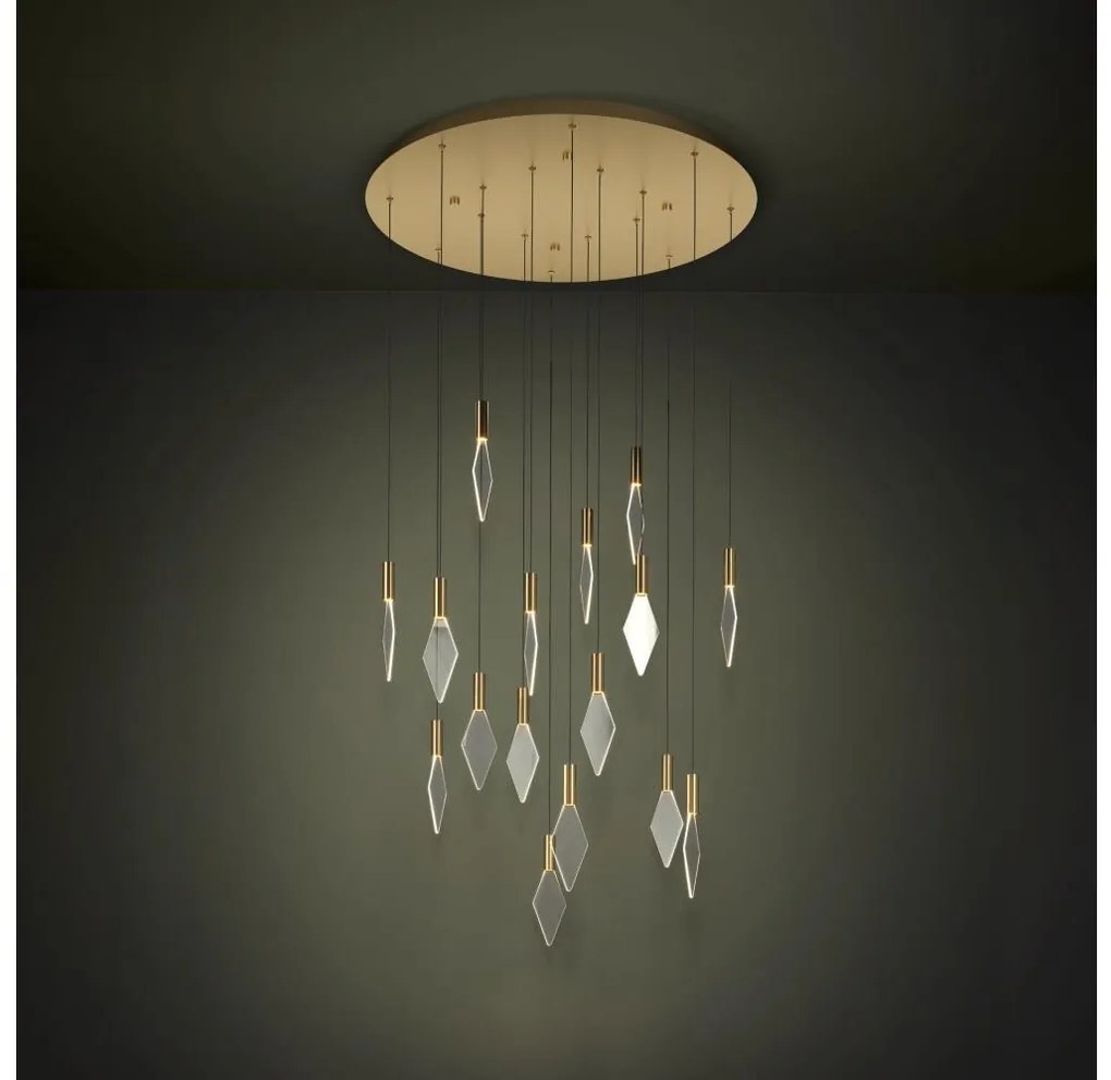 Lustră LED dimabilă pe cablu Eglo 390361 MIRADOR 16xLED/3,3W/230V d. 78 cm