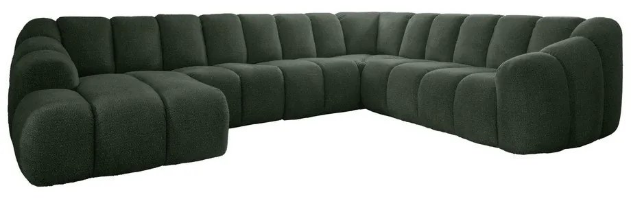 Colțar verde închis (cu colț pe partea dreaptă/în formă de "U") Shell – Miuform