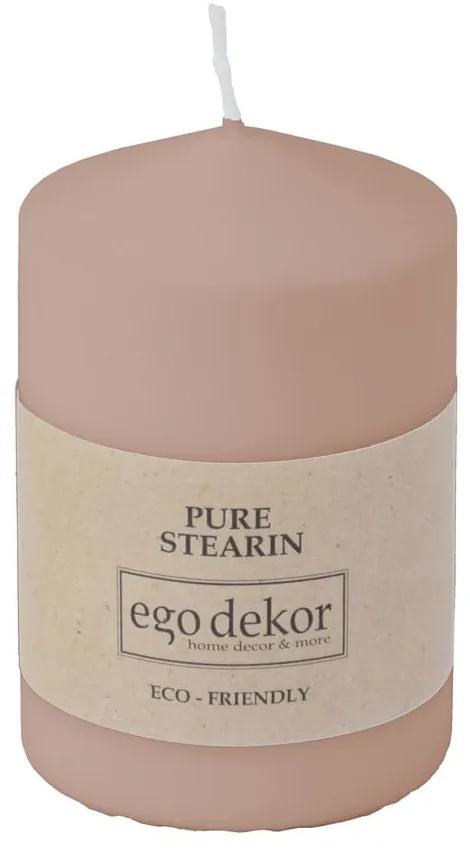 Lumânare Eco candles by Ego dekor Top, durată ardere 25 h, roz pudrat