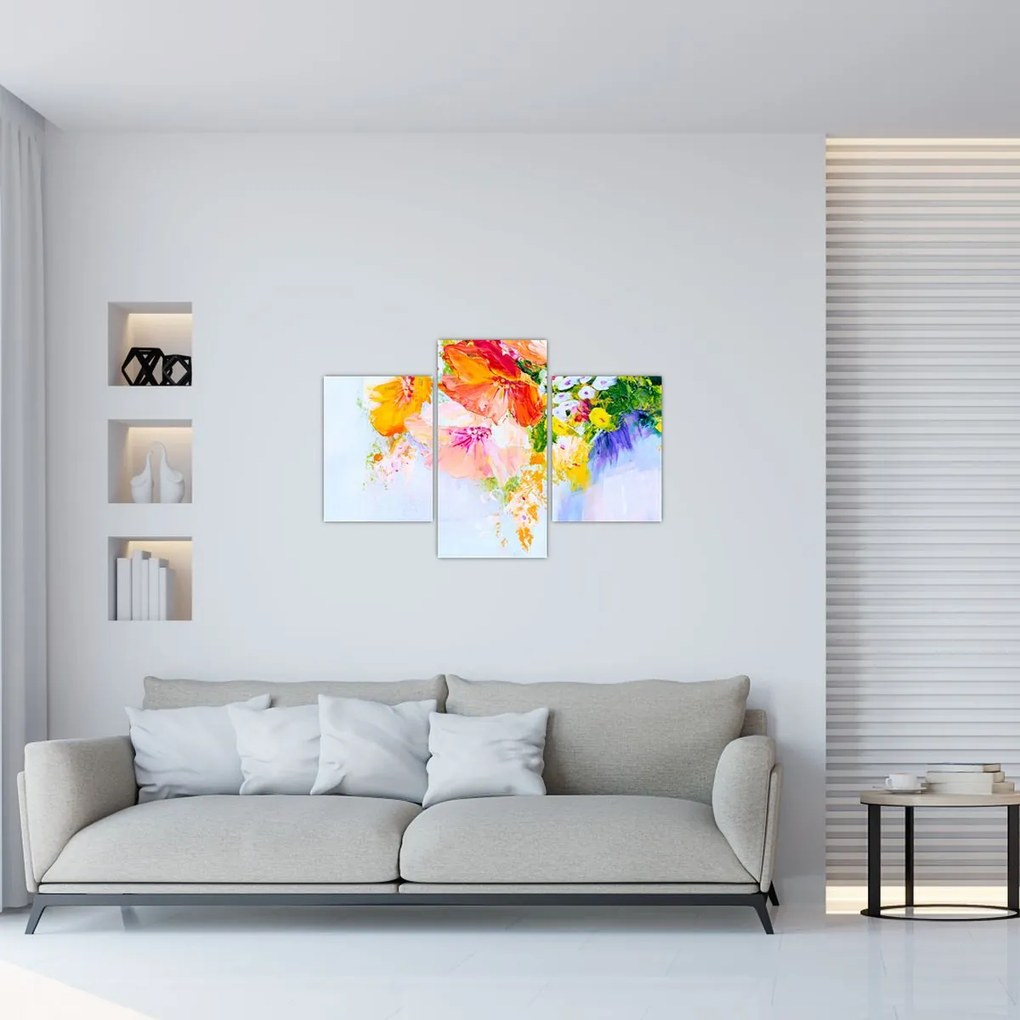 Tablou - Flori,pictură (90x60 cm)