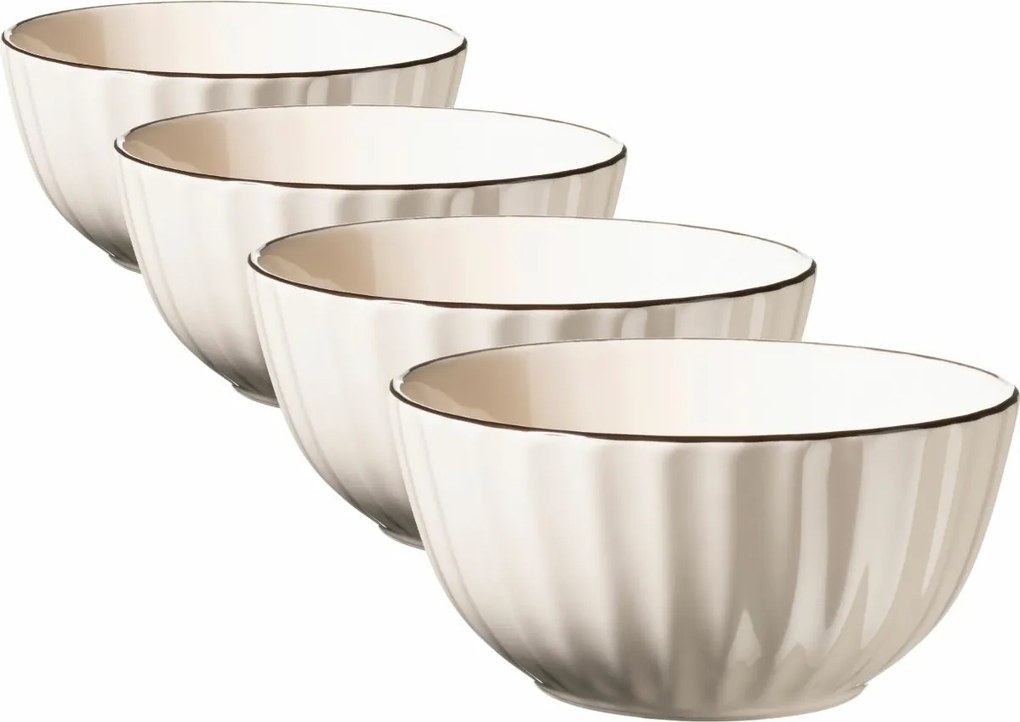 Mäser Set de boluri 4 bucăți OSITA – 15 cm, crem, 15 cm