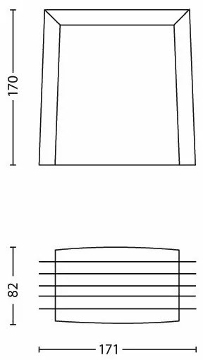 Aplică de exterior SHADES 1xE27/15W/230V IP44 gri Philips
