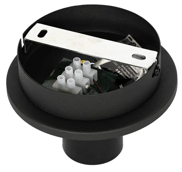 Plafoniera orientală neagră cu bambus natural 30 cm - Pua