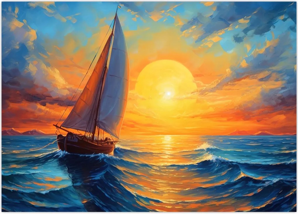 Tablou - Sailboats (70x50 cm)