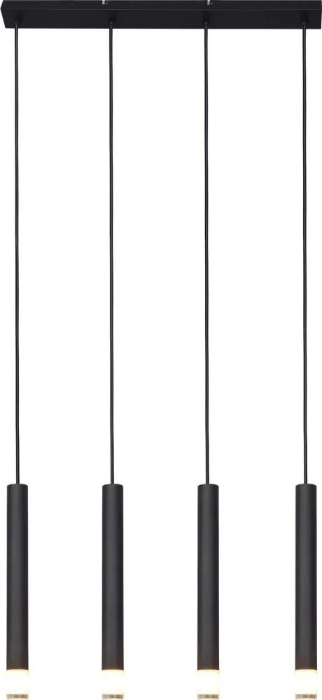 Zuma Line P241125804BL - Lampă suspendată VELIC cu cablu, 4xG9/5W/230V, negru