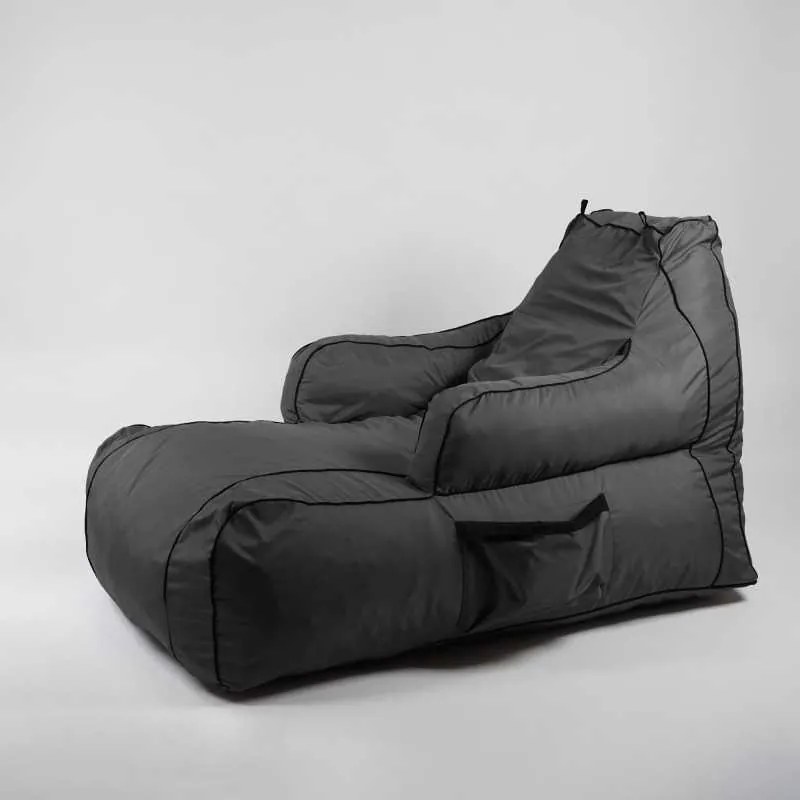 Fotoliu Player Pufrelax, Material Impermeabil - Gri inchis