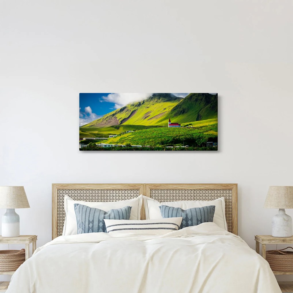 Tablou cu peisaj montan (120x50 cm)