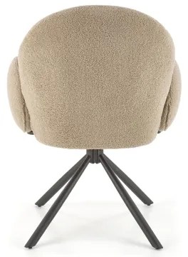 Scaun de dining KIVA, 1 buc., maro