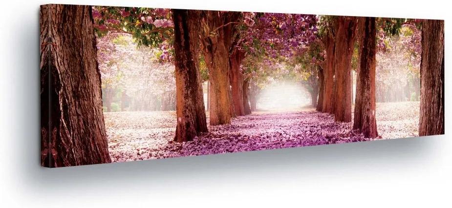 GLIX Tablou - Purple Forest II 45x145 cm