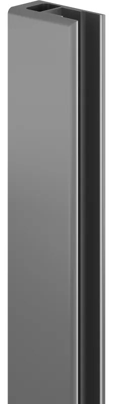 Mexen listă perete lateral pentru perete duș, gun metal - 800-00-95