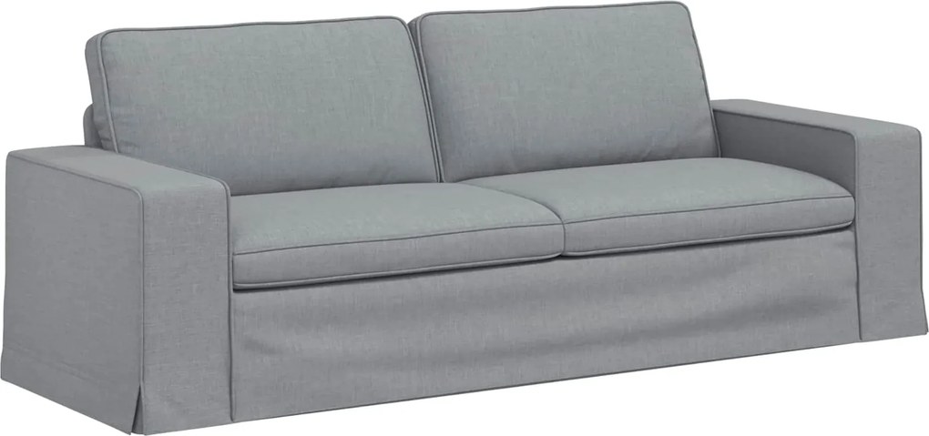 vidaXL Canapea Gri deschis 222 x 80 x 82 cm țesătură