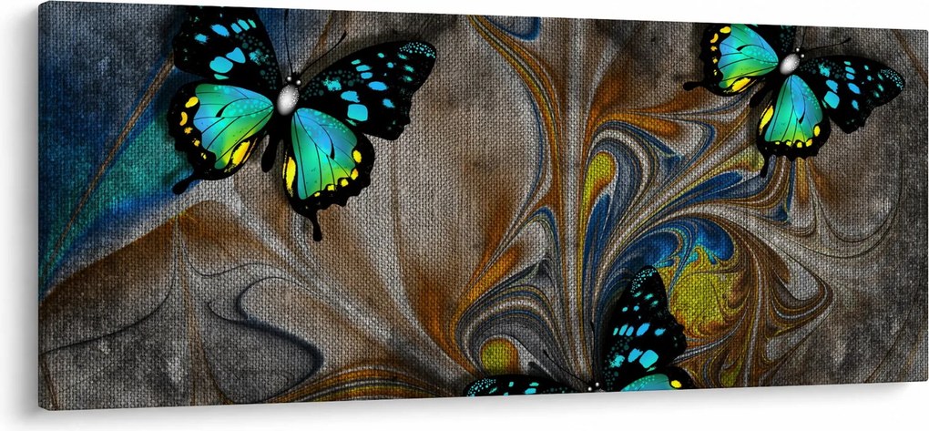 Tablou - Fluturi strălucitori în imagine (120x50 cm)