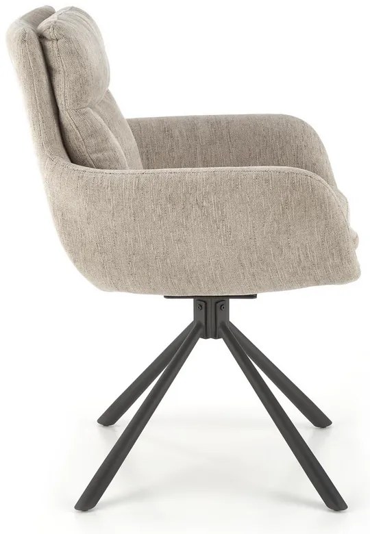 Scaun de bucaterie Leary, bej