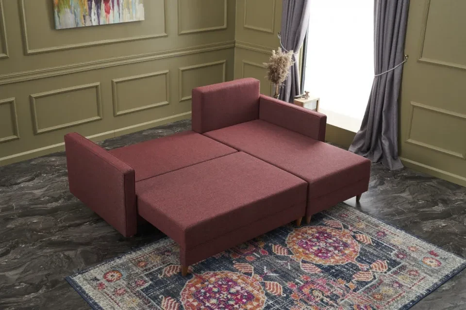 Coltar Extensibil Aydam Right, Poliester, Bordo