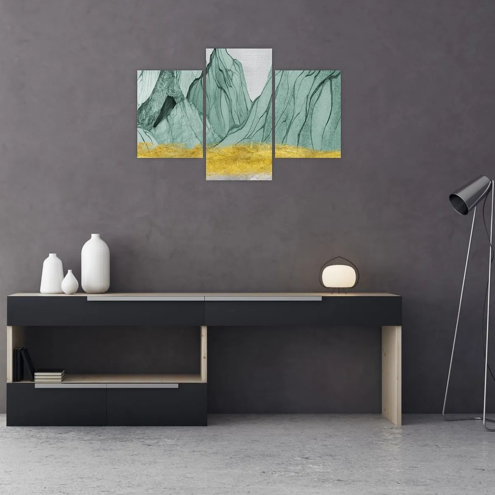 Tablou - Munții Smarald N⁰1 (90x60 cm)