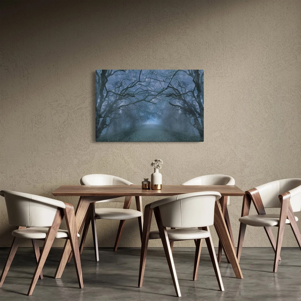 Tablou - Pădurea în ceață (90x60 cm)
