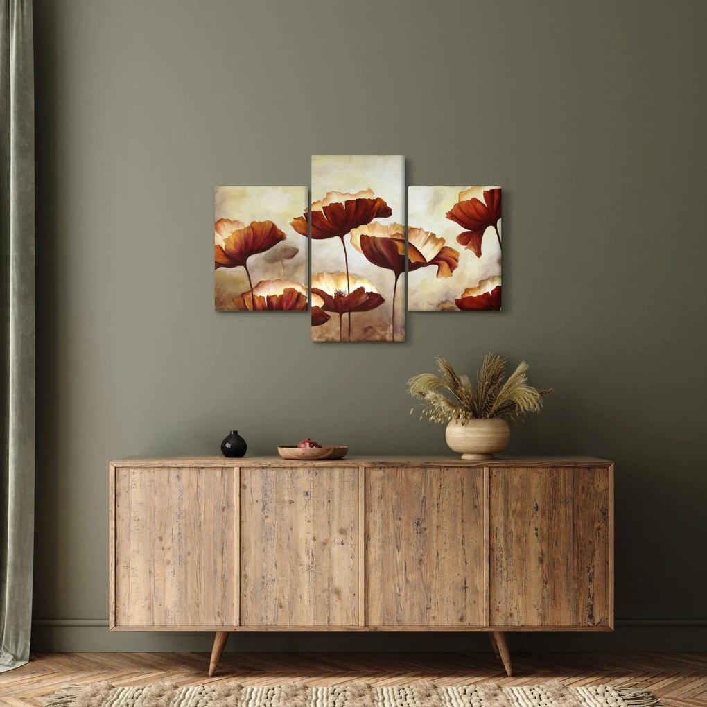 Tablou flori roșii (90x60 cm)