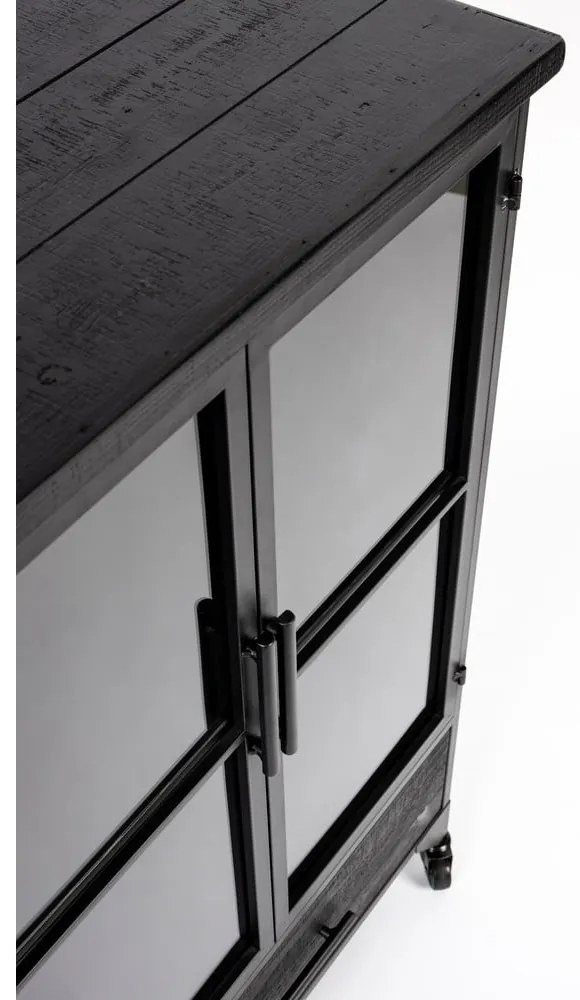 Vitrină neagră din metal Ferre – White Label