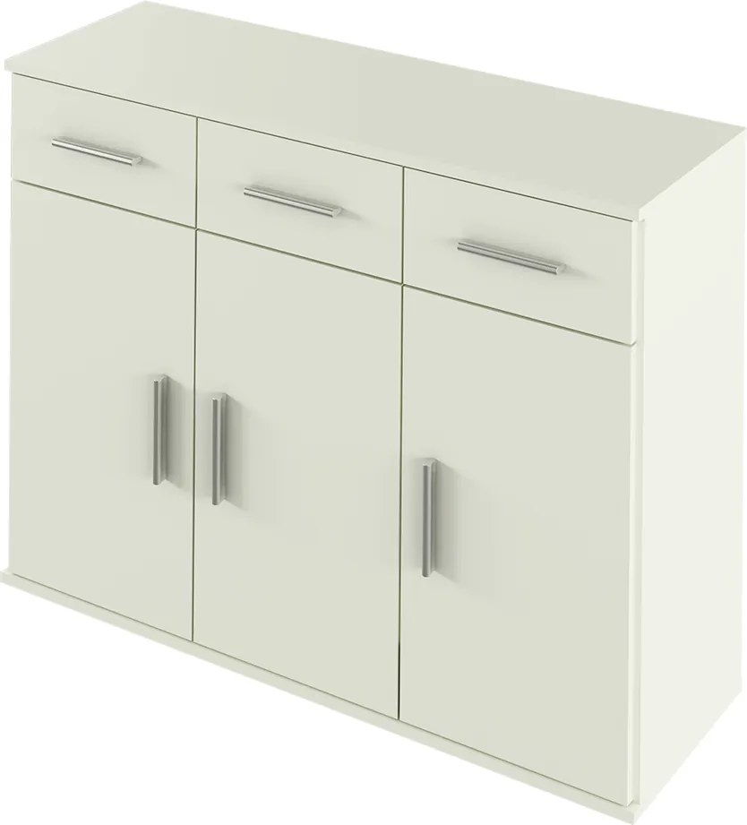 Comoda RESITA TYP 3, alb, DTD laminat, 105x35x80 cm