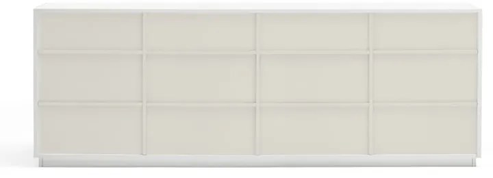 Comodă Teulat Doric, lățime 200 cm, alb