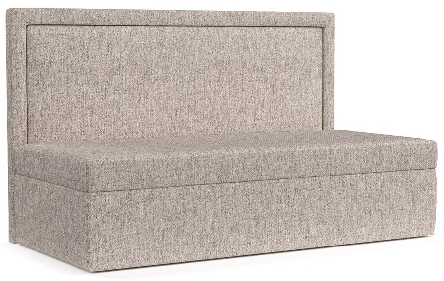 Pat maro deschis tapițat 100x200 cm Scala – Maison de Rêve