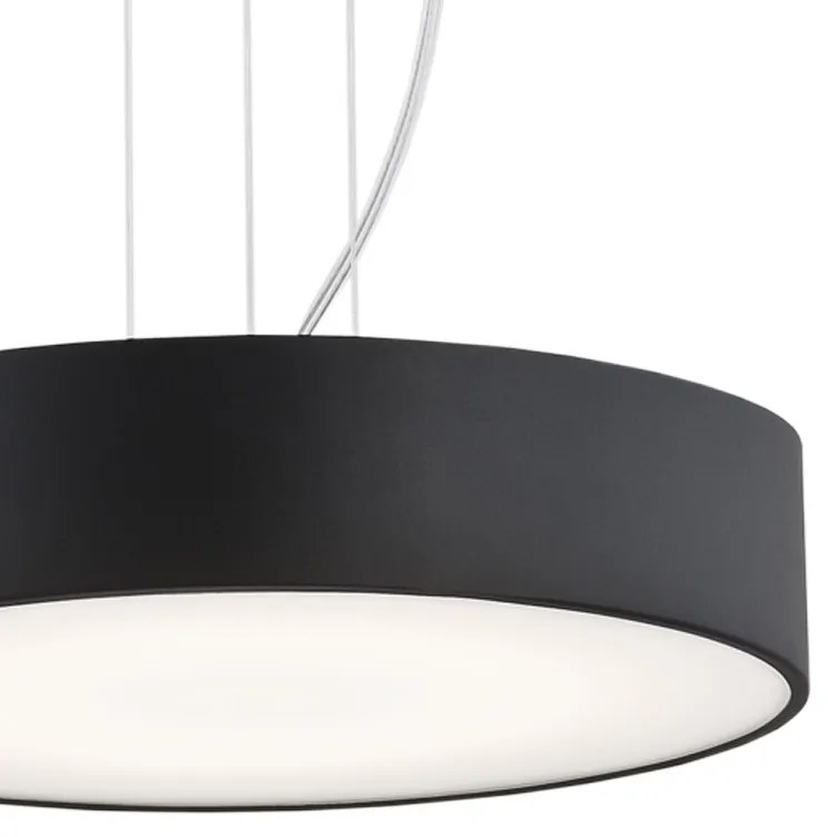 Lustra LED suspendata design circular DARLING 35cm negru