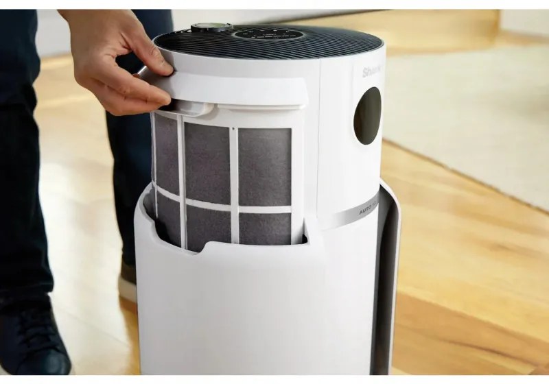 Purificator de aer Shark NeverChange Max HP300EU, Pana la 130 m², 54W, 5 viteze, Nu se schimbă filtrul până la 5 ani, Afișaj LED, Alb