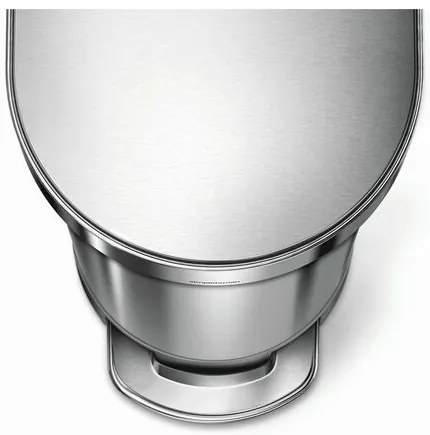 Simplehuman Coș de gunoi cu pedală Slim 45 l, inox