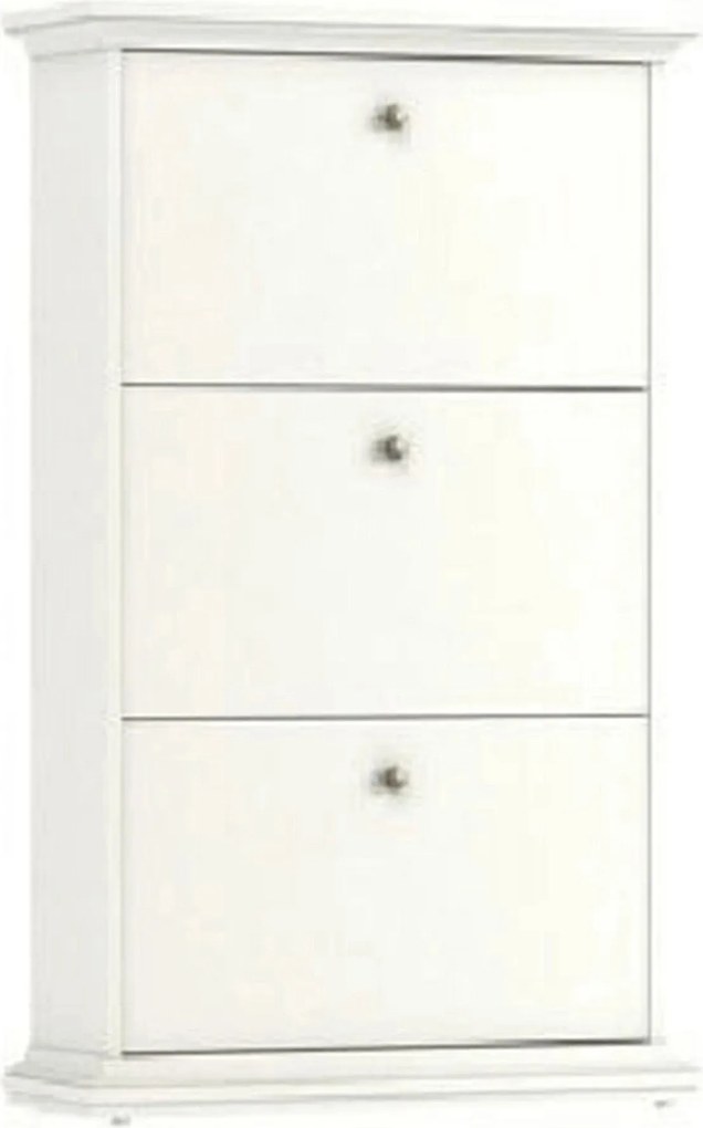 Pantofar PARIS, alb, PAL infoliat, 78x28x128 cm