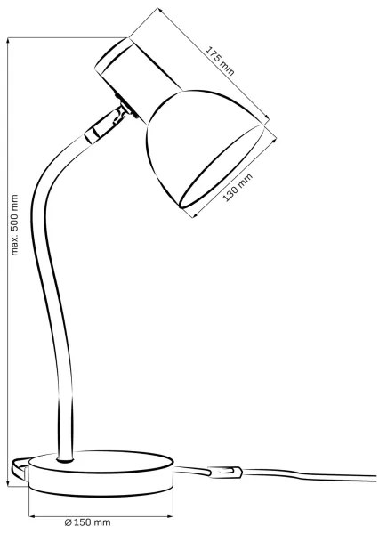 Lampă de masă MIMI 1xE27/10W/230V galben