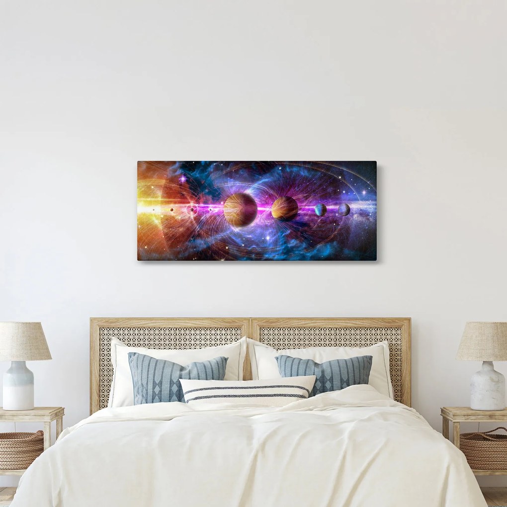 Tablou - Sistemul solar (120x50 cm)
