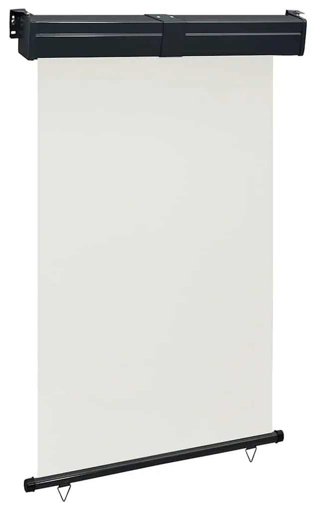 vidaXL Copertină laterală de balcon, crem, 125 x 250 cm
