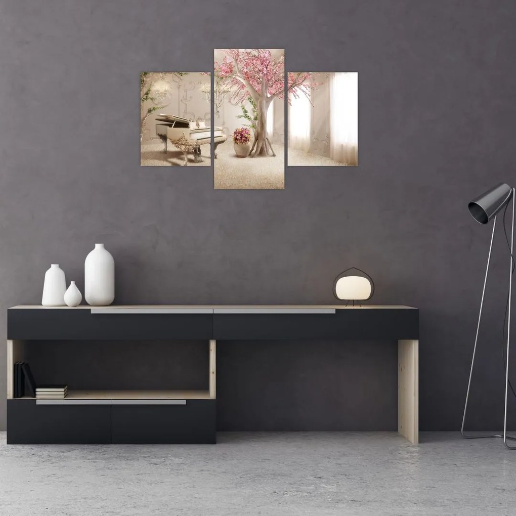 Tablou - Interior de vis cu pian (90x60 cm)