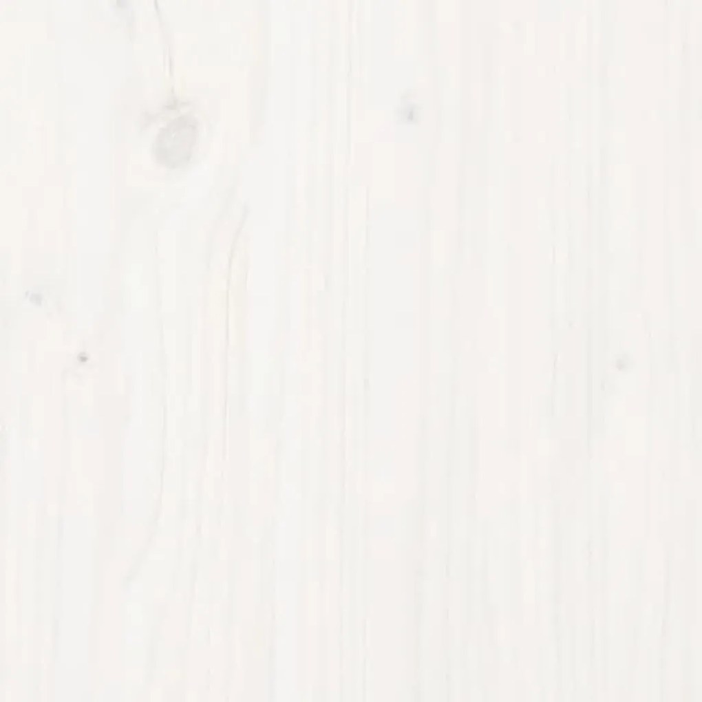 Masuta de cafea, alb, 71x49x55 cm, lemn masiv de pin Alb, 1