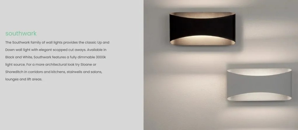Aplica LED de perete design ambiental Southwark