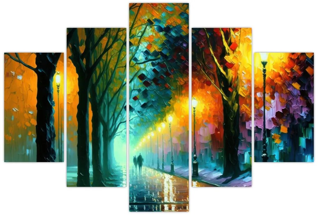 Tablou - Plimbare de noapte (150x105 cm)
