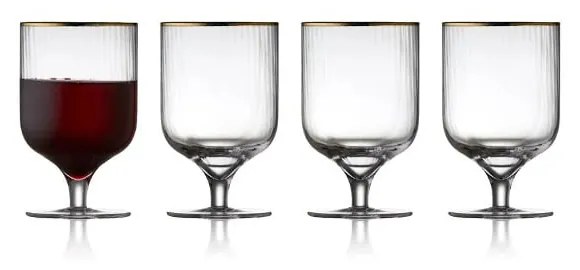 Set 4 pahare pentru vin Lyngby Glas Palermo, 300 ml