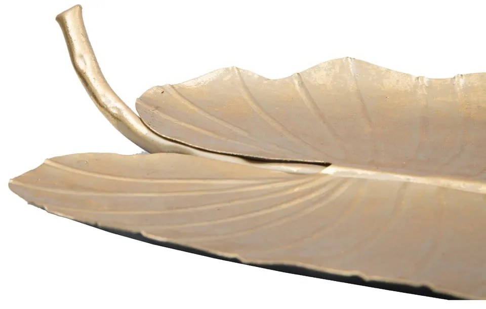 Decorațiune Mauro Ferretti Leaf, 35,5 x 23 cm, auriu