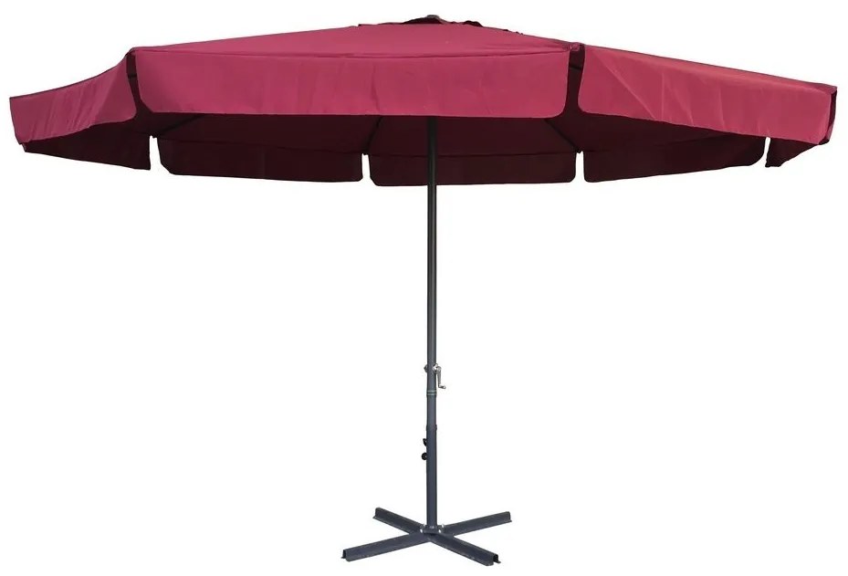 Umbrelă STANDART STANDART 3m burgundă cu mâner