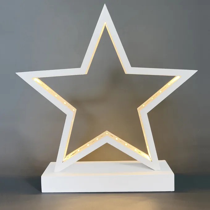 Deuba Stea de Crăciun cu iluminare LED - albă