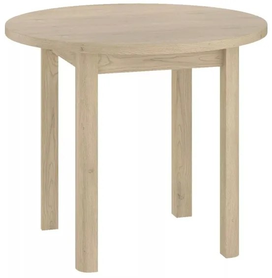 Masa de dining rotunda ADAM 80x80 cm, decor stejar Cremona Torro