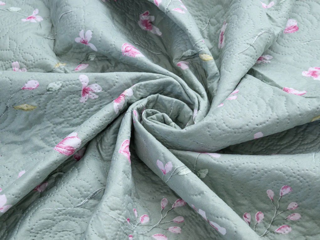 Cuvertura de pat SNUVIA, verde Dimensiune: 170 x 210 cm