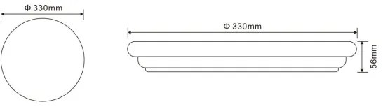 Globo 32118-24 - Plafonieră LED exterior DORI 1xLED/24W/230V