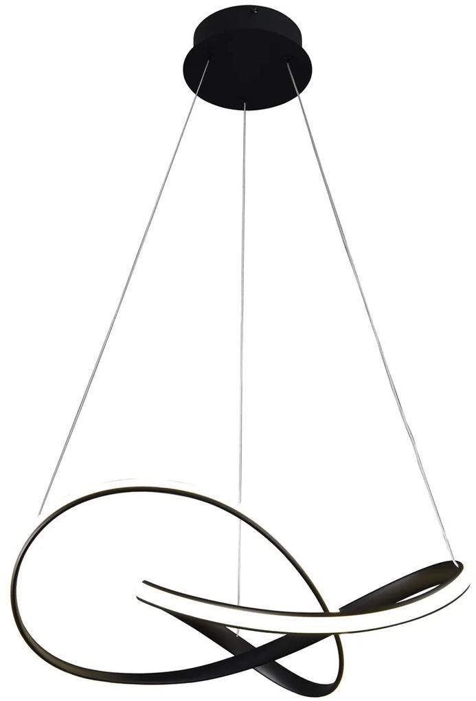 Lustra LED suspendata design modern CAPPIO negru
