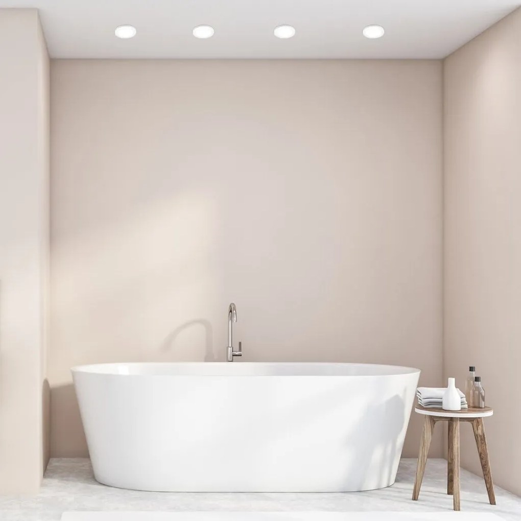 Plafoniera LED pentru baie design modern IP44 Coco alb 8,5cm
